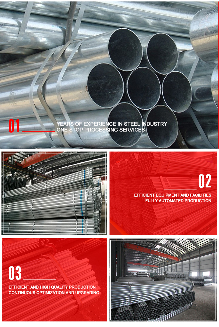 2 inch galvanized metal steel pipe price list galvanized pipe