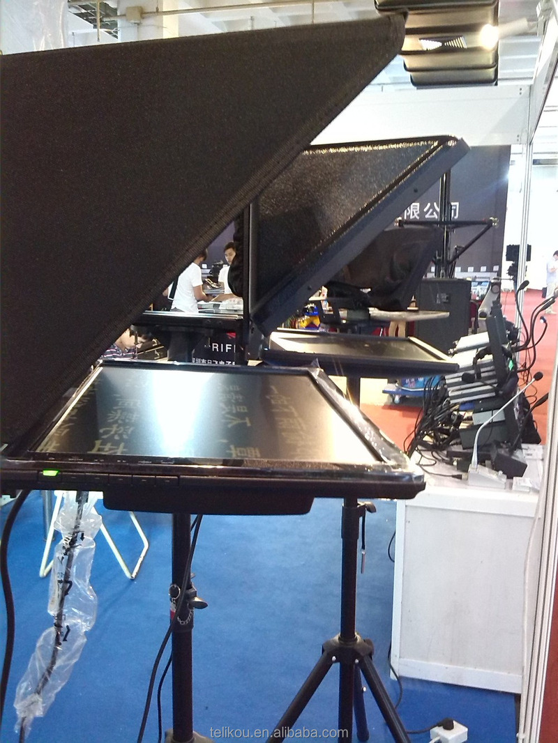 TELIKOU 17 INCH TELEPROMPTER WITH 17 INCH MONITOR FOR LOCATION AND STUDIO