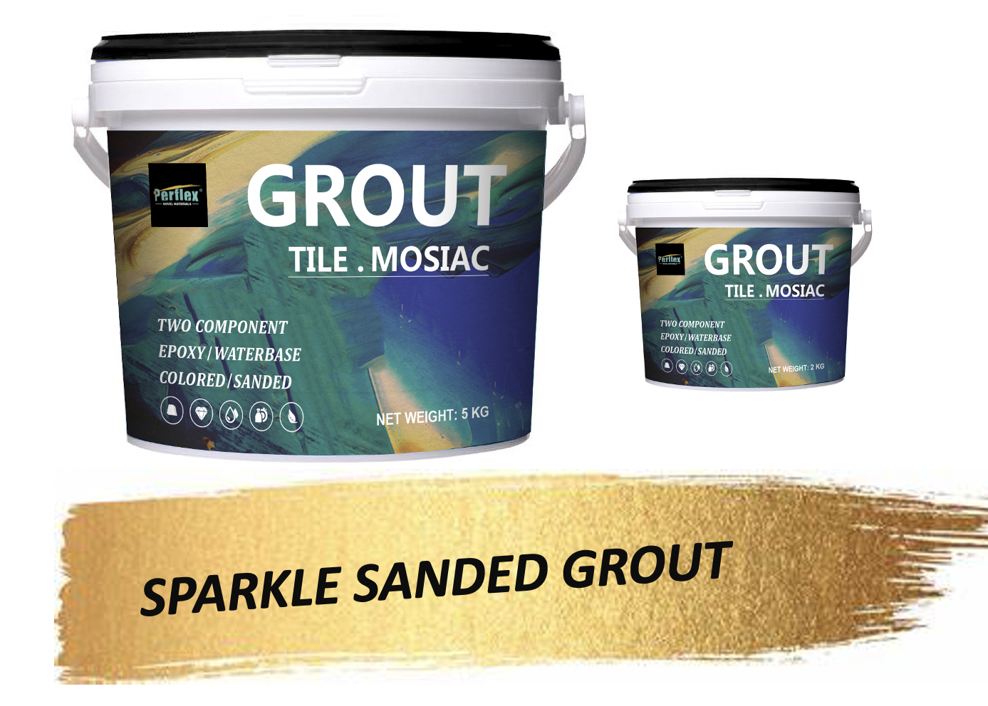 Cementitious Epoxy Mortar Grout For Mosaic Tile Stain Resistance, Anti-Mould, Easy To Clean, Colored, Waterproof 0