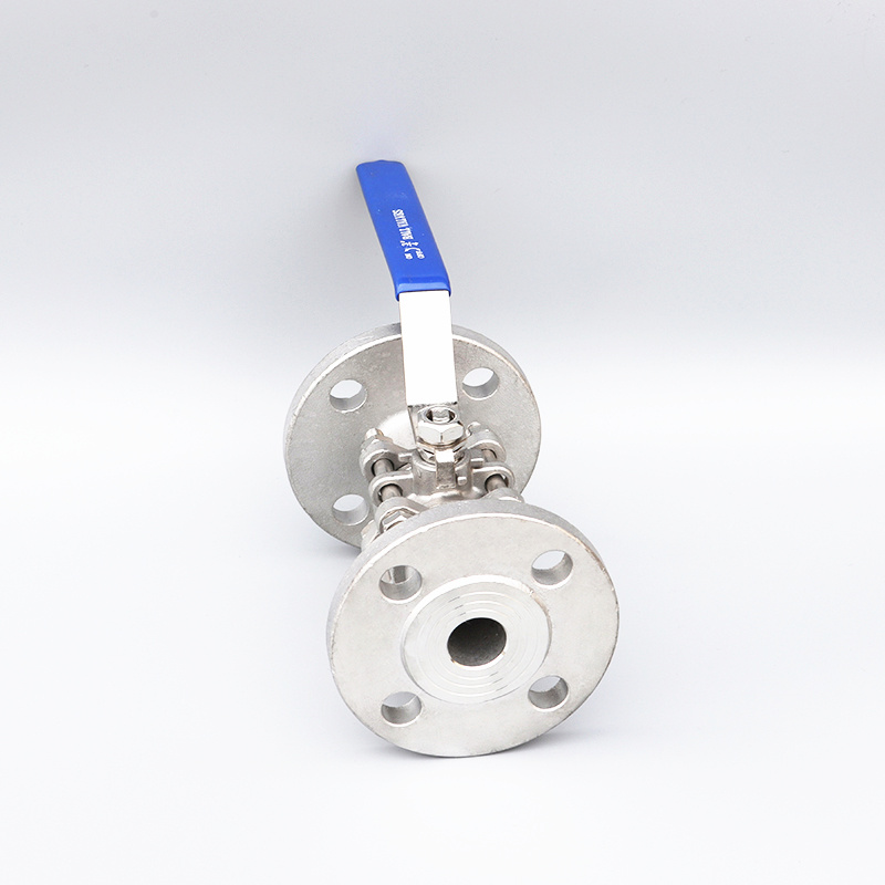 SS316 Full Port Pn25 3PC Flange Ball Valve with ISO5211 Mounting Pad