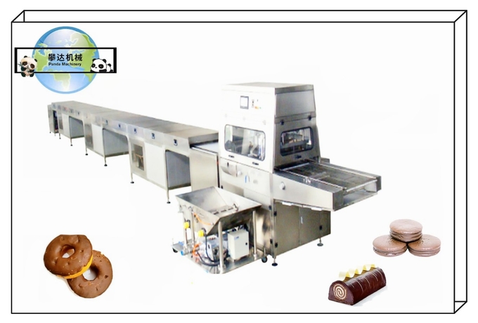 Chocolate Coating Machine Line Chocolate Enrobing Equipment Line Chocolate Fountain Coating Machinery 0