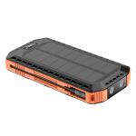 Dustproof Outdoor Solar Power Bank Phone Charger With SOS Flashlight