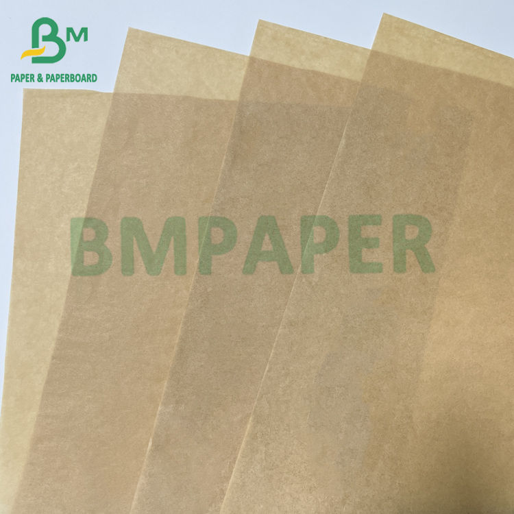35gsm 40gsm Brown Oil And Grease Resistant Food Wrapping Kraft Paper