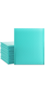 teal bubble mailers