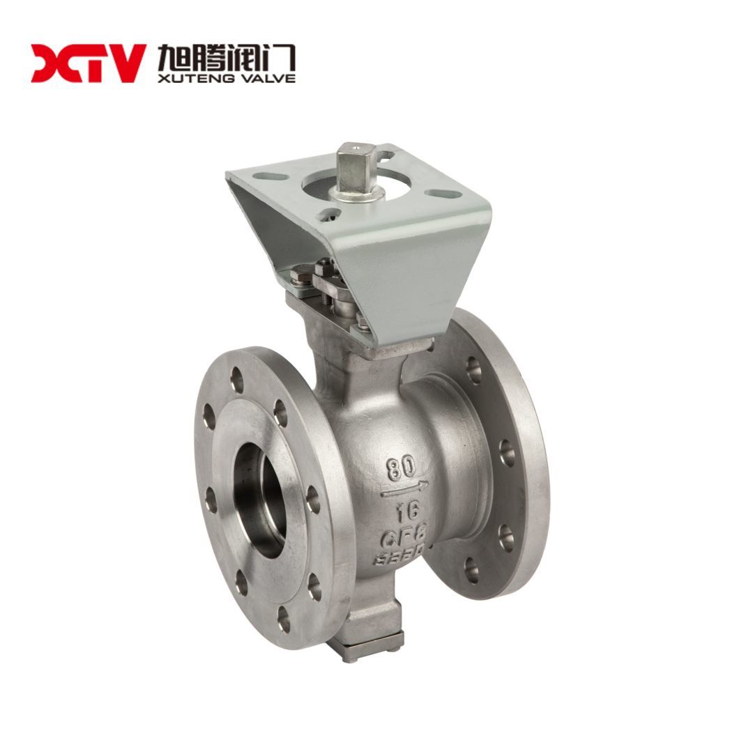 Pneumatic Actuated Flanged V Port CF8 Ball Valve /Fixed Ball Valve