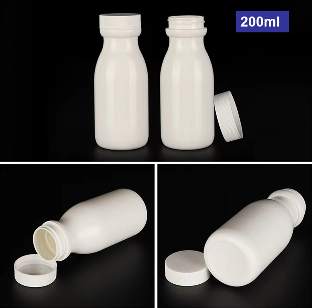 Empty Round 50ml 100ml 150ml White HDPE Capsule Tablets Bottles Plastic Supplements Medicine Plastic PE Calcium Capsule Pharmaceutical Bottles