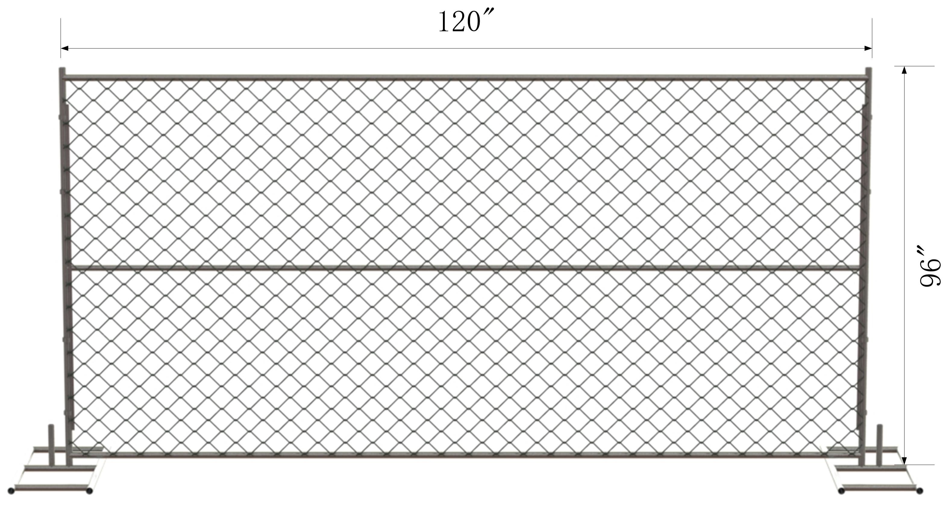 6x10 chain link fence panels