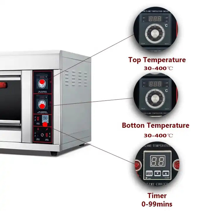 Customizable Stainless Steel Baking Oven with Multiple Layers and Trays