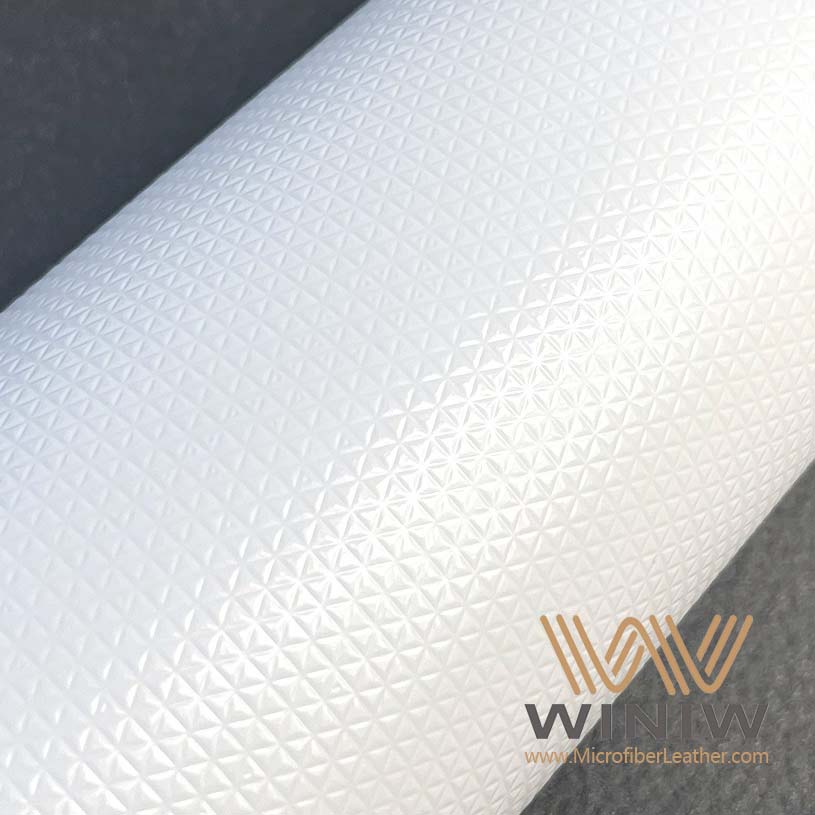 WINIW Can Be Embossed White Synthetic Suede Leather