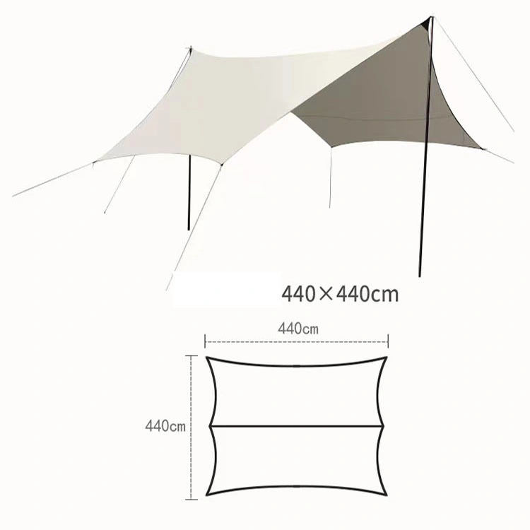 Windproof 210t Polyester Camping Beach Tent Sun Shelter Shade Camping Waterproof Pop up Sun Shelters