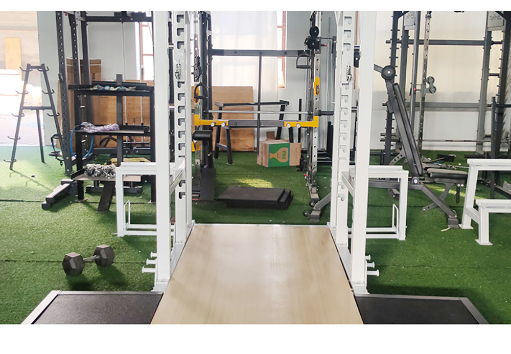 Framed Multifunctional Smith and Squat Rack Weight Bench for Home and Commercial Gyms