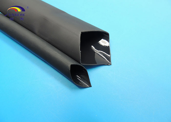 Semi-Rigid Heat Shrinkable Polyolefin Tubing with Meltable Liner 6.0mm Black VW-1