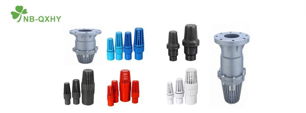 Plumbing Material Plastic PVC Foot Valve for Water Pump with Socket and Threaded
