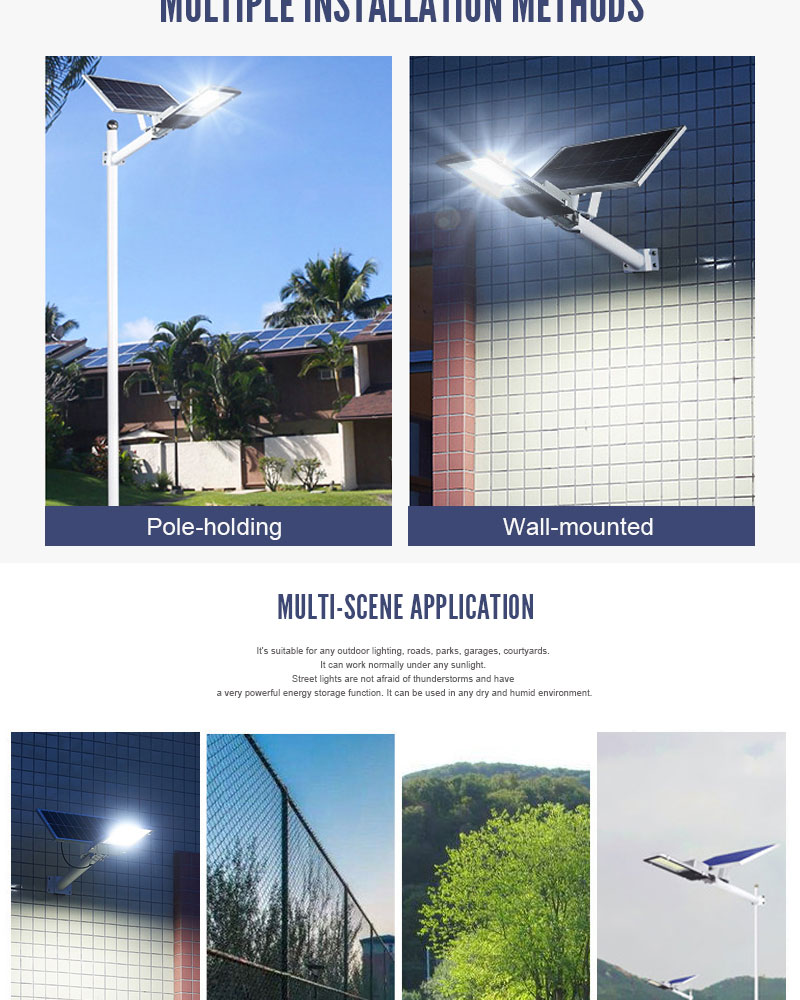 Motion sensor outdoor waterproof IP65 led solar street light