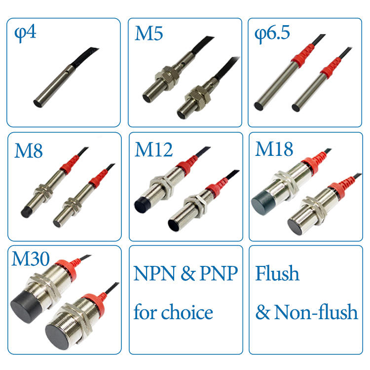  IP67 M8 Shielded NPN NO Proximity Sensor 1mm Senisng 3 wires Inductive Switch
