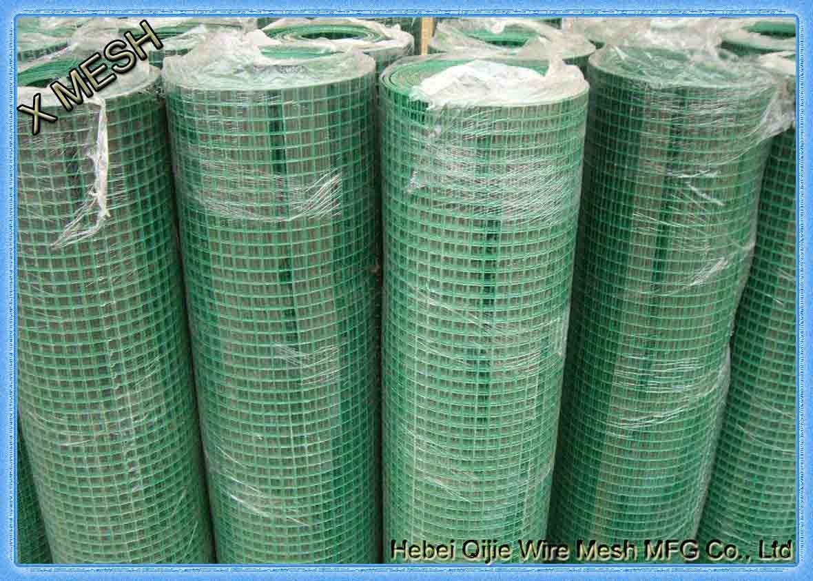 green colored welded wire mesh rolls