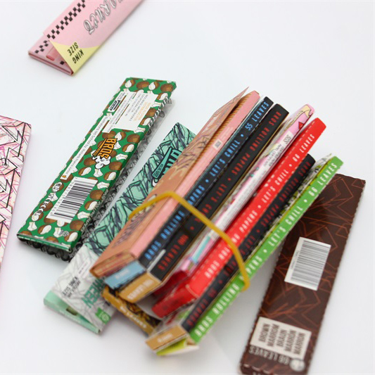 Flavored Rolling Papers Booklet With Flavored Bead- 100% Natural - 1 1/4 Size