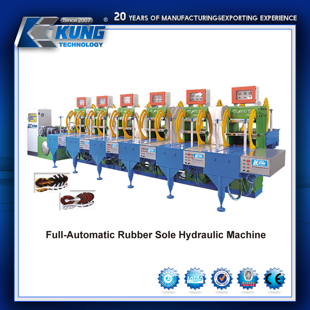 Full-Automatic Rubber Outsole Hydraulic Machine