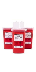 small sharps container