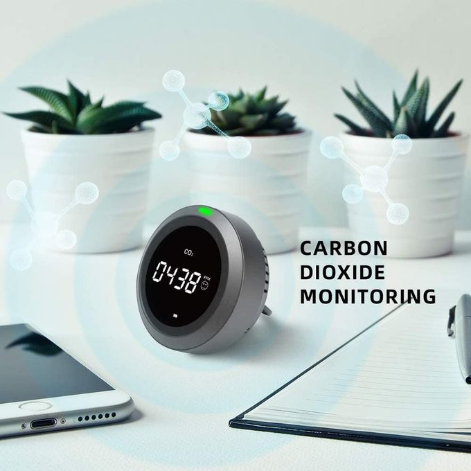 Carbon Dioxide Monitor , Indoor CO2 Monitor With USB Charge 0