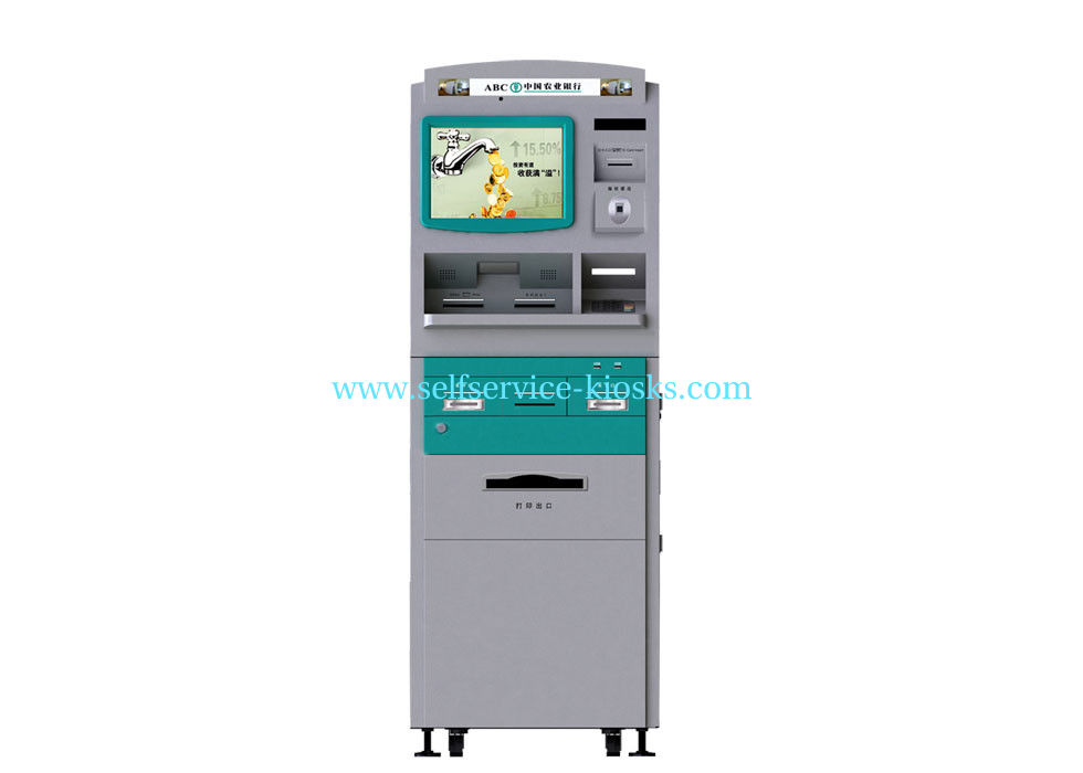 China Card Dispenser Kiosk Withcard Printer / Metal Encrypted Pin Pad / Epp For Internet / Information Access supplier