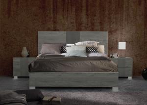 Grey Wood Grain Melamine Bedroom Furniture Make Up Dresser With