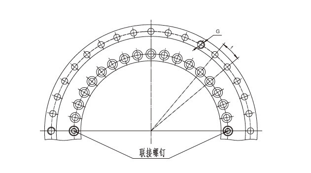 YRT395 yrt slewing bearings made in china