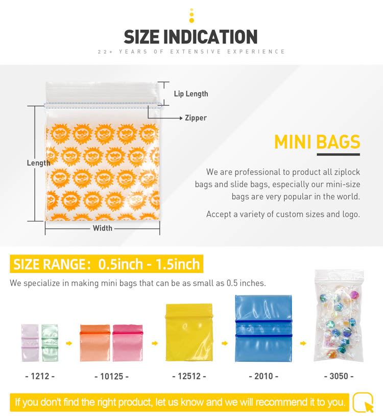 Promotion clear pvc bags with zipper mini k bags plastic clear slider k bags