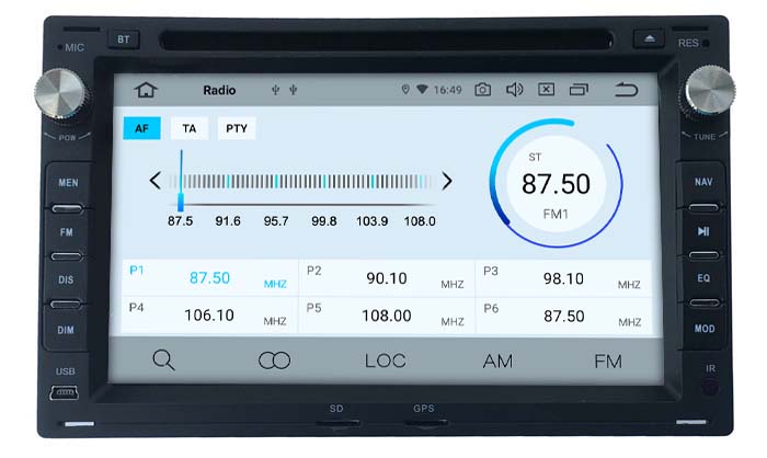 2 din Android Auto Radio For VW Volkswagen Golf Polo Tiguan Passat skoda Carplay 4G Car Multimedia GPS autoradio