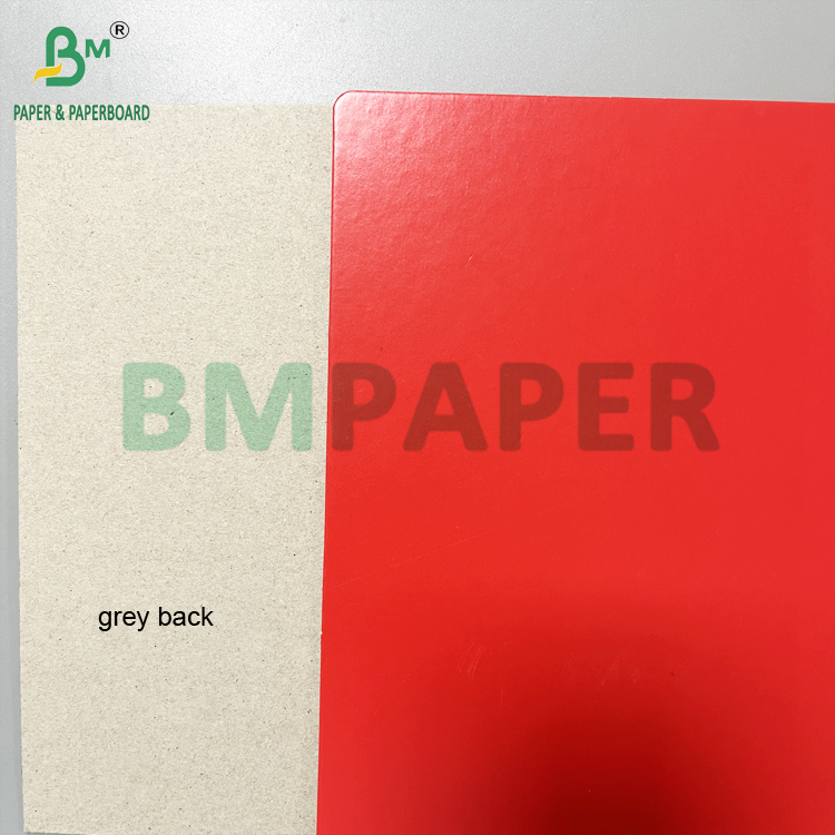 High Stiffness Coated Red Green with Grey Back 2mm Thick Hard Board