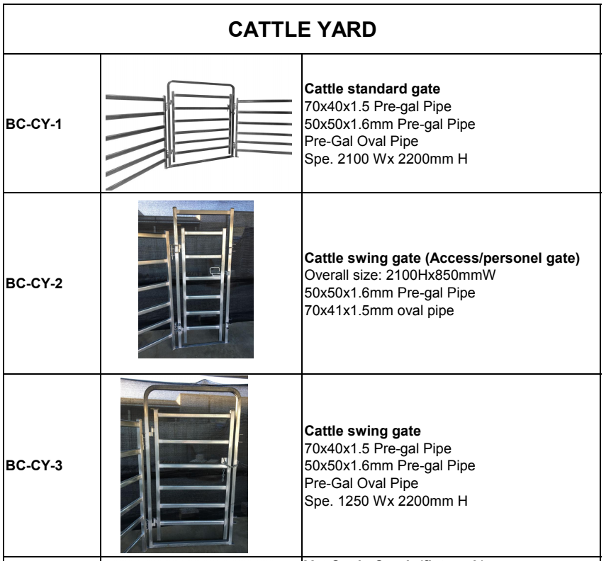 Heavy duty galvanized cattle yard horse fence panel for farm livestock