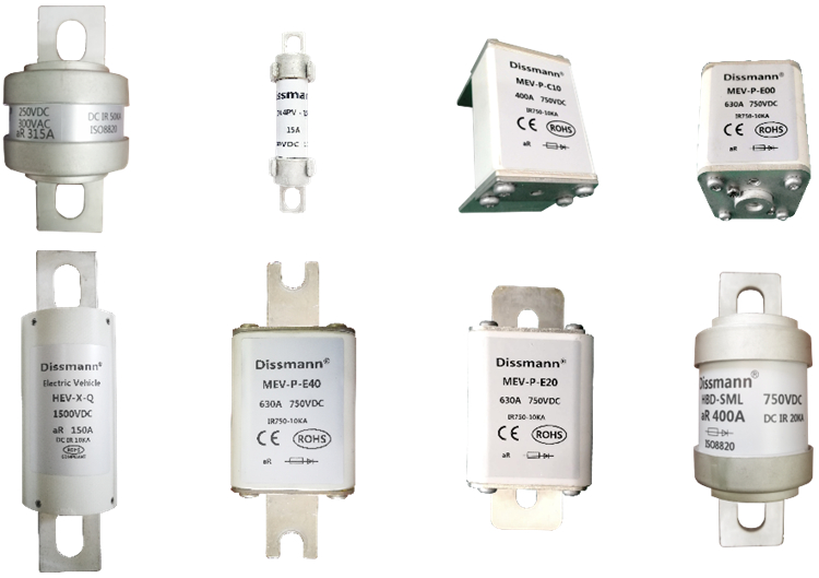 Dissmann DC150V Electric Vehicle Fuses Fast Acting Fuse for Semiconductor Protection