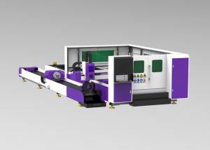 China 6000mm Metal Tube Laser Cutting Machine Automatic Focus High Precision on sale 