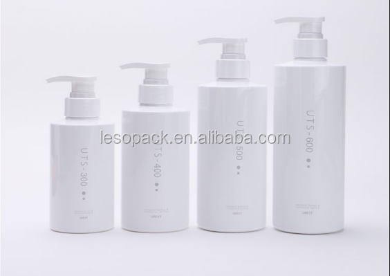 New Style in Stock 400ml Irregular Shape Unique Design refillable shampoo bottle with pump