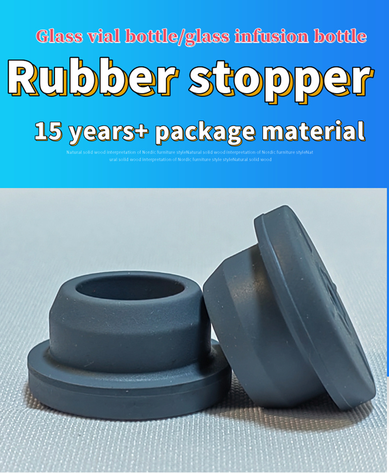 20mm 28mm Bromobutyl Medical Rubber Stopper for Glass Infusion Bottle Little Injectable Glass Vials