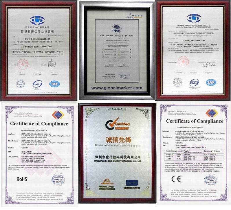 tablet pc certifications