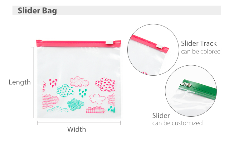 YTBagmart Durability Biodegradable Plastic Ziplock Bag LDPE Slider Zipper Bag