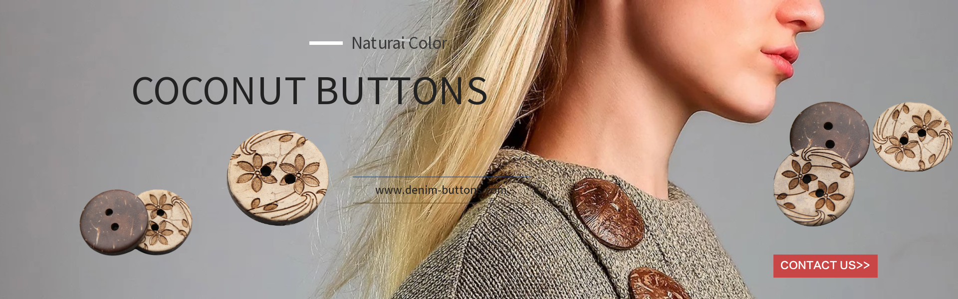 coconut button layered pattern
