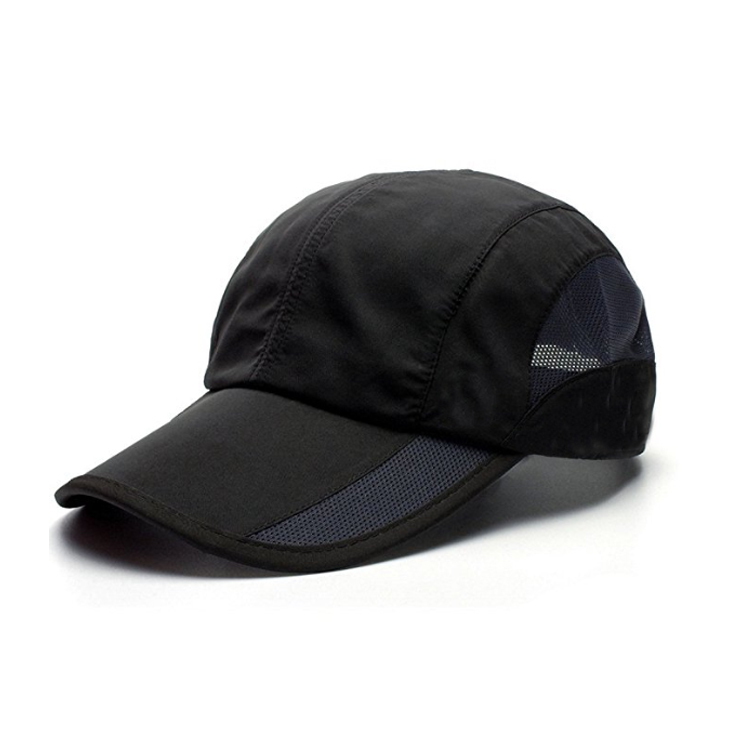 Black Golf cap ODM & OEM Cap Customable Nylon mesh color logo Hat