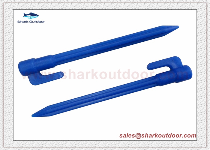 High quality PP or ABS plastic tent peg for beach tent large tent 6 in