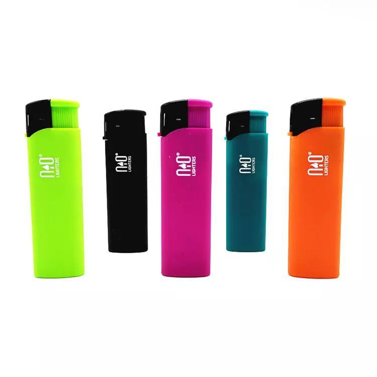 High Quality POM Material New Latest Candle Lighter Big Printing Space Gas Cigarette Custom Plastic Disposable Lighter