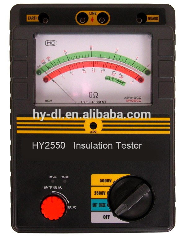 Insulation Tester 500V 1000V 2500V 5000V