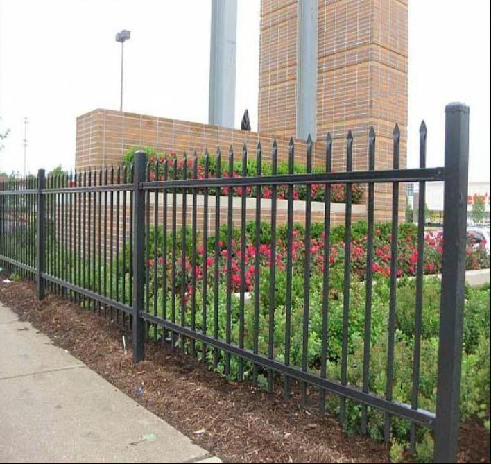 5FT*8FT Black Coating Wrought Iron Fence/Wrought Iron Fencing to USA