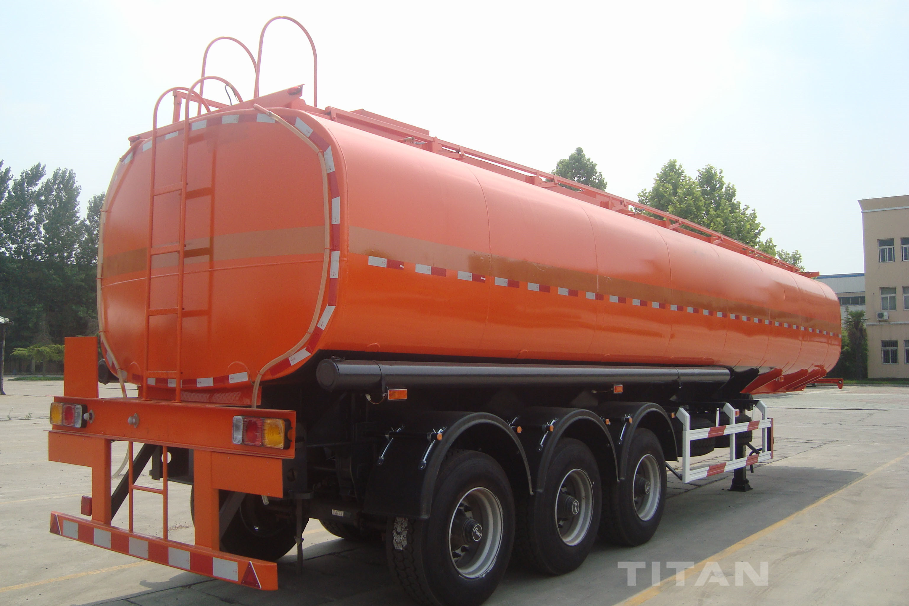 36000 liters fuel tanker semi trailer with fuel tanker trailer manufacturers have high quality