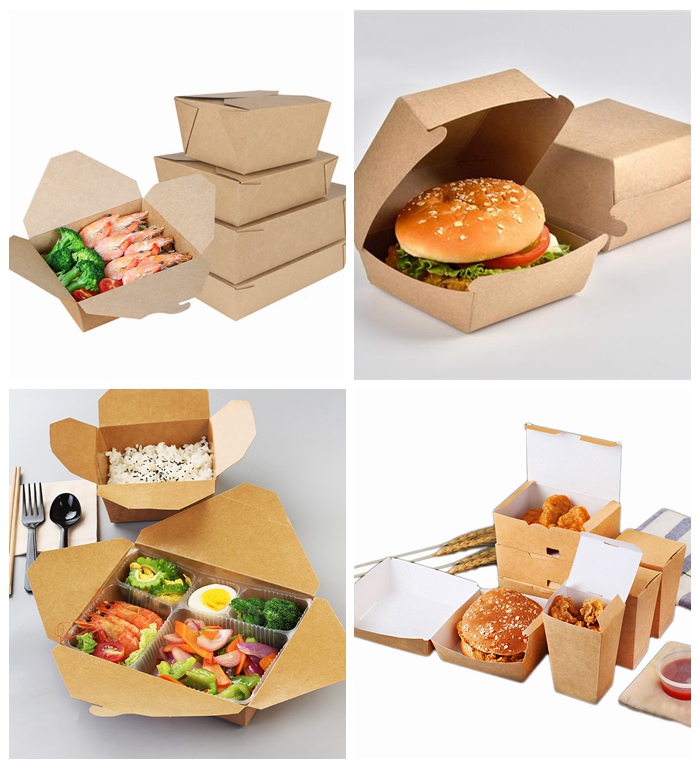 Food Grade PE Coated Kraft Paper For Pakaging Fast Food 300g 325g