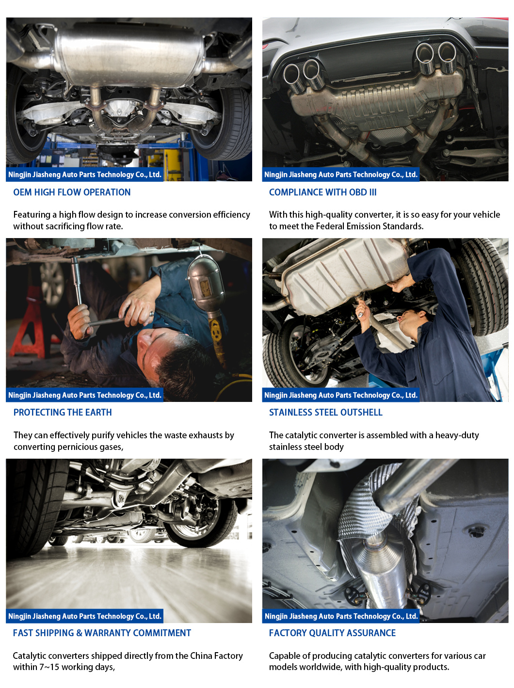 Toyota RAV4 2.0L Direct Fit High Quality Automotive Parts Auto Catalytic Converter