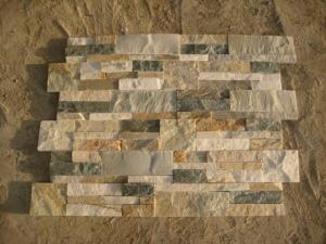 China Split Natural Quartzite 12mm Slate Culture Stone on sale 