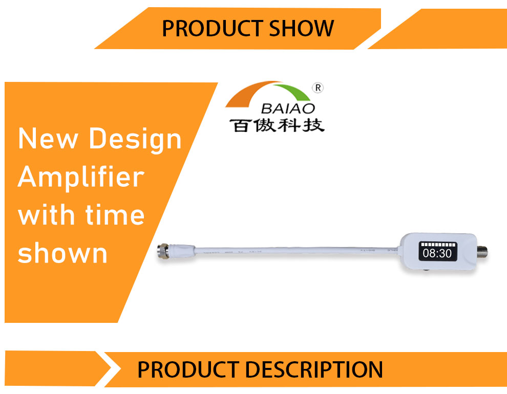 New Design HD Digital VHF UHF Amplifier HDTV Signal Booster TV Antenna Amplifier