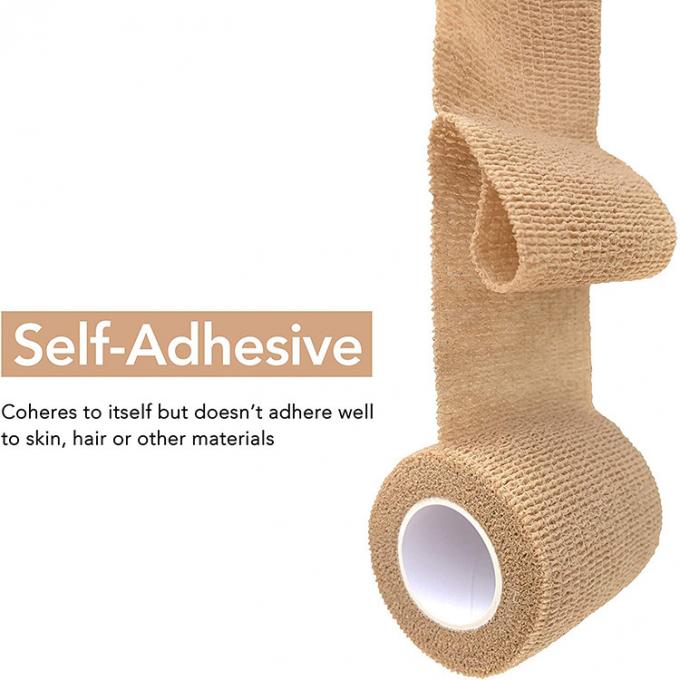 Medical Non Woven Easily Torn Self Adhesive Cohesive Bandage Elastic 0