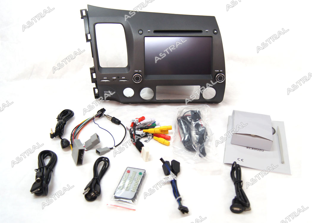 Automobile ISDB-T DVB-T MPEG2 MPEG4 HONDA Navigation System with Camera for Old Civic